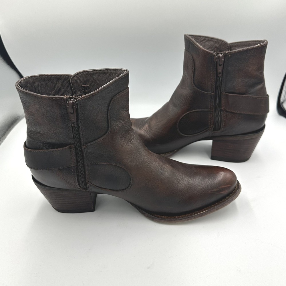 Durango Womens Philly RD0464 6" Shorty Brown Leather Western Boots 9.5M Harness - Picture 7 of 12